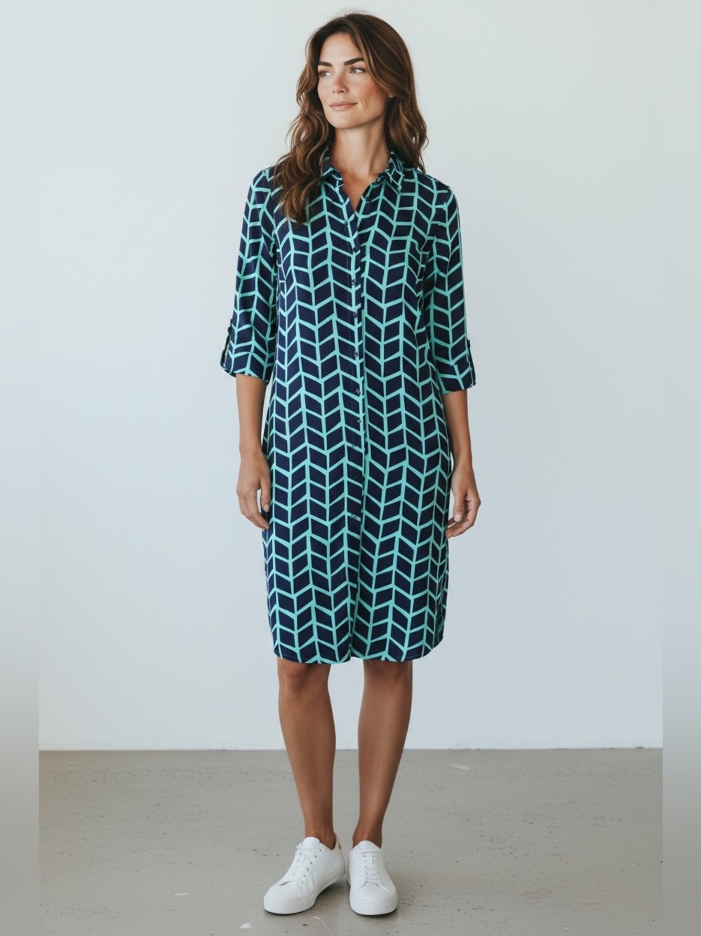 Donna Morgan Jersey Knit Dress // Blue // 4